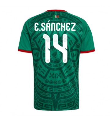 Mexico Erick Sanchez #14 Hjemmebanetrøje VM 2026 Kortærmet